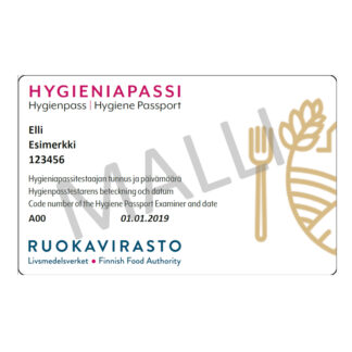 Hygieniapassi, Ähtäri (30 €, alv 0%) (90007ÄH30)